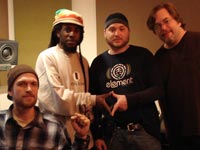 Co-owner Blake Dally, Half Pint, Zion Gate Sounds' Selecta Element and KEXP dj Johnny Horn